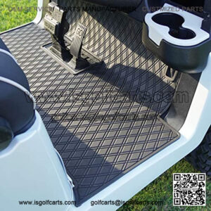 Club Car Full Coverage Golf Cart Floor Liner Mat W/Color Options- Fits Club Car Models Precedent (2004-2021)/Onward & Tempo (2017-2021) - All Black