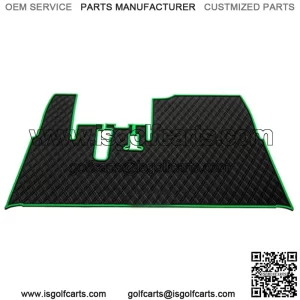 Yamaha - Tapete para carrito de golf, cobertura completa, compatible con modelos Yamaha Adventurer (2007-2017), G29, YDR, y Drive (Gen1), color negro con borde verde