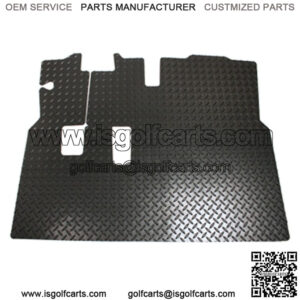 EZGO RXV Golf Cart 2008-Up Diamond Plate Design Floor Mat Shield w/ Horn