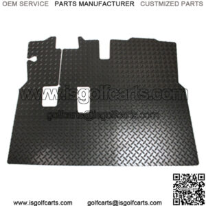 EZGO RXV Golf Cart Black Rubber Diamond Plate Floor Mat Fits 2008-Up