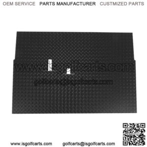 Club Car DS Golf Cart Rubber Diamond Plate Black Floor Mat