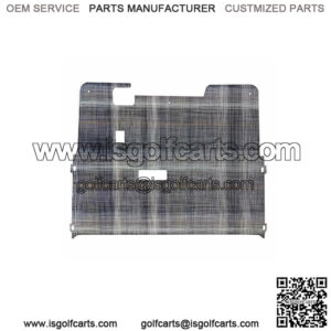Chilewich Premium Gray Plaid Golf Cart Floor Mat For EZGO TXT 2001.5-Up