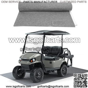 Golf Cart Garage Floor Mats, 8.85 x 5.0Ft Oil Absorbent Floor Mat & Mechanic Pad, Waterproof Rubber Backing Layer Protects Floor from Spills Drips Splashes and Stains, Washable, Cuttable Size