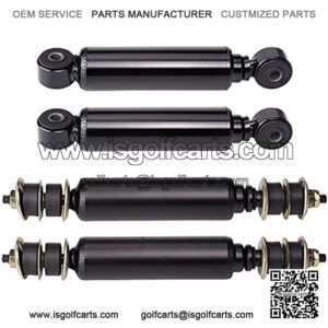 Golf Cart Front and Rear Shock Absorbers Kit for 1981-2011, Precedent 2004-up, Replaces 1014235 1014236