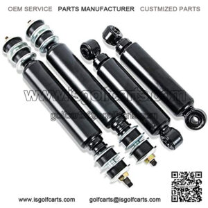 2 Pair Golf Cart Front and Rear Shock Absorbers Compatible with Club Car DS 1981-2011 Electric & Gas / G&E, 2004-Up Precedent Replace 1014236 1014235