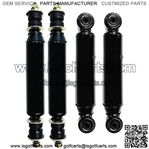 Front Rear Shock Absorber Set Black Replacement for Precedent Club Car 102588501, 102588601