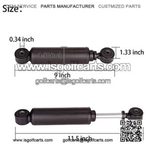 Golf Cart Front Shock Absorbers for Club Car Precedent 2004-Up Electric & Gas,Replace OEM#102288501,102588601