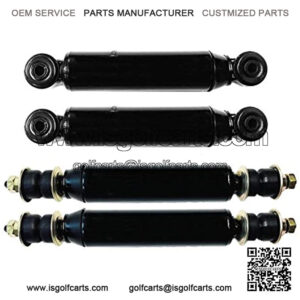 Front + Rear Shock Absorber Set for Club Car Precedent 2004+ Golf Cart 102588501, 102588601