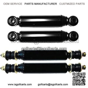 Front + Rear Shock Absorber Set for Club Car DS Gas/Electric Golf Cart 1014236, 1014235