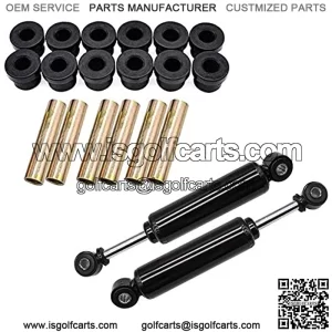 Front Shock Absorber (Tow Piece) fits Club Car DS&Precedent and 2 Set Rear Leaf Spring for Club Car DS