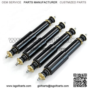 Golf Cart Shocks for EZGO TXT Front and Rear Shocks Absorbers 1994-Up Gas & Electric Models, Replaces OEM #76418-01, 70928-G01 Nivel Part #5006 - Set of 4