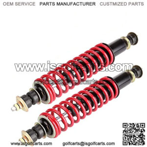 Heavy Duty Coil Front Rear Shock Absorber Kit for EZGO TXT, Medalist, Marathon, ST350 1994-up Gas or Electric Golf Cart, OEM# 70630-G01, Red