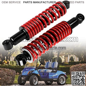 Golf Cart Shock Absorber Yamaha Heavy Duty Shocks with Spring for Gas and Electric 1995-up,G14, G16, G19, G20, G22, G29 Drive JN4-F2210-00,JN3-F2210-00,Total Length 14"