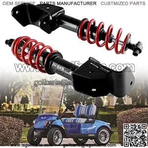Yamaha Front Shock Absorbers Kit with Red Colie Spring for Golf Cart G29 Drive Replace OEM # JW2-F3390-00-00 JW2-F3350-00 Driver & Passenger Sides