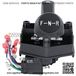 Golf Cart 48 Volt Forward Reverse Switch Assembly and Handle, Heavy Duty Forward and Reverse Switch, Fits Club Car Electric 1996 and Newer 48V, Replaces Club Car 101753005