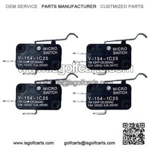 Automotive Authority 4 Pack MICRO SWITCH 2 & 3 Prong 1014807 1014808 For Club Car Golf Cart & Precedent