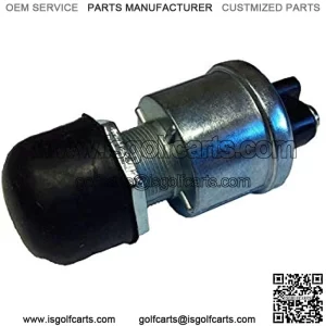 Golf Cart Horn Button 12 Volt/15 Amp Horn Switch Button W/Dust Cover Floor Mount,for Club Car Yamaha