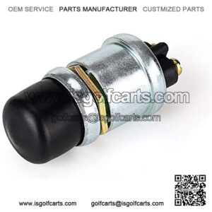 Universal Golf Cart Horn Switch Button 12 Volt/15 Amp with Dust Cover Floor Mount for Club Car Yamaha