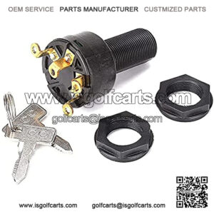 Common Key Ignition Switch for Club Car DS 1996-up Gas Golf Cart