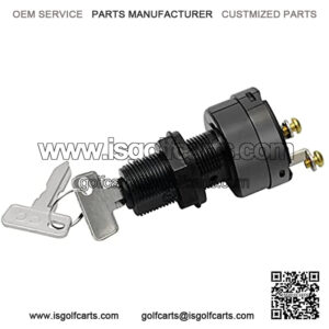 Golf Cart Starter Switch for Club Car DS 101826201, 36 Or 48 Volts for Electric Golf Cart 1996-Up Ignition Key Switch