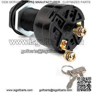Electric Golf Cart Ignition Key Switch Starter Switch for Club Car DS 101826201 1996-Up 36/48 Volts