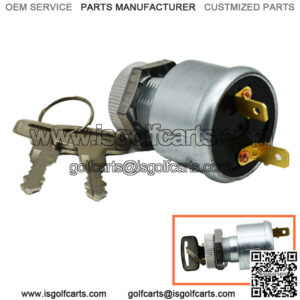 For Ezgo Golf Cart Key Switch 2 Terminal 81 &Up Gas-Electric Ignition Switch