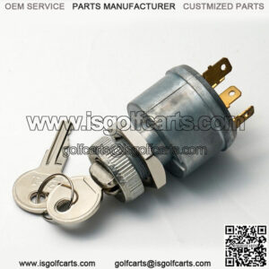 Key Ignition Switch for EZGO TXT Golf Cart- 4 Prong 81+ Gas Electric 33639-G01