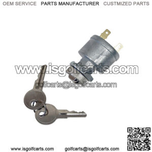 Ezgo Golf Cart Key Switch 2 Terminal 81 &Up Gas-Electric E-Z-G-O Ignition Switch