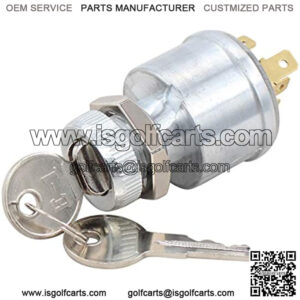 Golf Cart Ignition Starter Switch for Ezgo TXT Golf Cart 33639G01 with 2Pcs Key