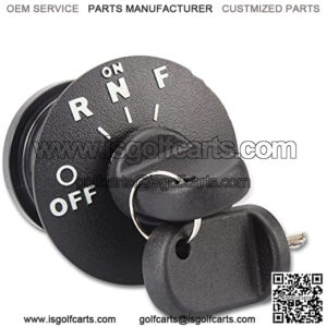 EZGO RXV Ignition Key Switch Fits 2008-up Electric Golf Cart, OEM# 605637, 609682, 611283