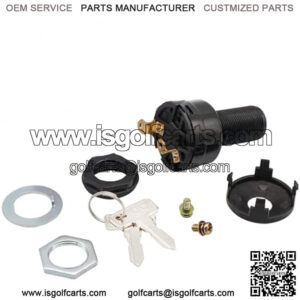 Starter Switch,Club Car DS Electric Golf Cart 1996-Up Ignition Key Switch, 36 Or 48 Volts,Suit 101826201