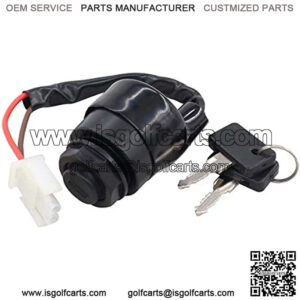 JN8-82510-09 Ignition Switch with Keys for Yamaha Golf Cart G11 G16 G19 G21 Gas or Electric