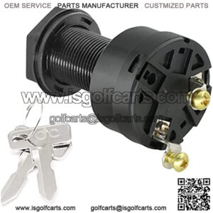 Golf Cart Starter Switch, Ignition Switch, for Club Car DS 101826201, 36 Or 48 Volts for Electric Golf Cart 1996-Up Ignition Key Switch