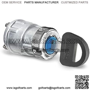 3-Wire Universal Ignition Key Switch for Cars, Buggies, Mowers and Go Karts, Off/On/(Start)