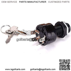 Golf Cart Ignition Switch 4-PIN for Golf Cart Club Car Precedent (2004 Up) Replacement Part 1025151 - with Club Car Key 2pcs
