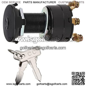 Ignition Key Switch 12 Volts Starter Switch for Club Car DS 1996-up Gas Golf Cart, Turf Carryall I and II, XRT and Precedent, Replace 101826301, 1012505, On/Off Style