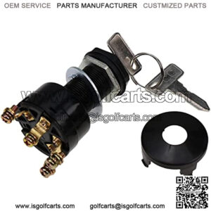 Golf Cart Ignition Switch with Keys Fit for Club Car DS 1996-up 1018263-01 101826301 1012505