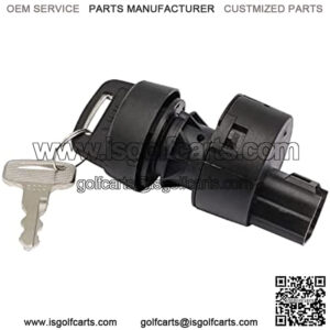 Key Switch Assembly 3 Position On/Off Replacement Ignition Switch with 2 Standard Keys for Yamaha G22, G29 Drive, Drive 2 Gas Golf Cart OEM# JW6-H2510-00/JW6-H2510-20-00