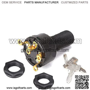 Ignition Key Switch for Club Car DS 1996-up 12V Gas Golf Cart, OEM# 101826301, 1012505