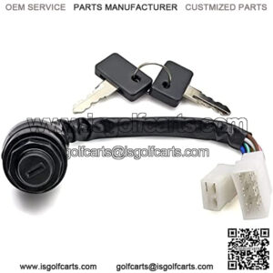 Ignition Switch Compatible with Yamaha Gas 2 Cycle Golf Cart G1 1979-1989 J17-82508-20 J10-82508-20