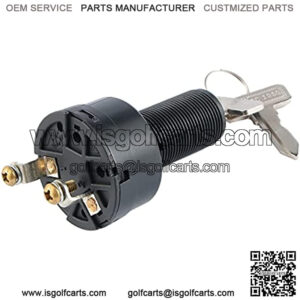 Starter Switch Key Golf CART Electric Car Key Switch for Club Car DS 101826201, 36 Or 48 Volts for Electric Golf Cart 1996-Up Ignition Key Switch.