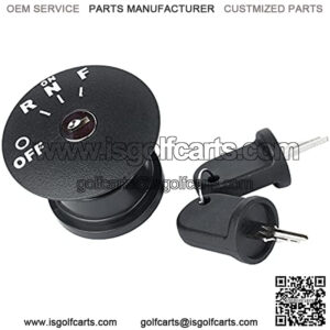 Ignition Key Switch with Keys for EZGO RXV 2008-up Electric Golf Cart, Replaces OEM# 605637, 609682