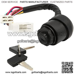 J10-82508-20 Ignition Switch with Keys Compatible with Gas 2 Cycle Golf Cart G1 Models 1979-1989 Replace J17-82508-20