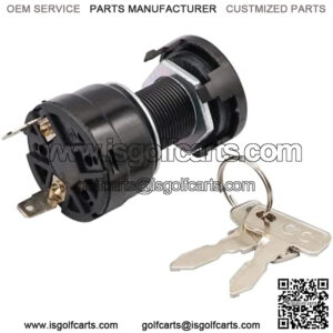 Golf Cart Starter Switch Ignition Key Switch for Club Car Precedent Electric 2004-Up and 2018-UP Tempo 102508601 1025086-01