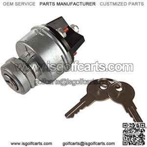 Ignition Switch with 4 Position 4 Terminal 2 Keys Replace for Ford Jubilee Massey Ferguson Tractor Trailer Caterpillar Agricultura Plant Applications 80153 85936 G.1214 V.F.LS-15 D250E D300E D350E