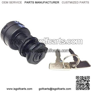Automotive Authority Ignition Key Switch for Use On Club Car DS Electric Golf Cart 1996-Up Part 101826201