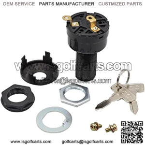Starter Switch for Club Car DS Electric Golf Cart 1996-Up Ignition Key Switch, 36 Or 48 Volts,Suit 101826201 1012505 101834502