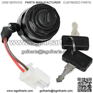 JN8-82510-09 Ignition Switch w/Keys for Yamaha Golf Cart G11 G16 G19 G20 G21 G22 1996-2004 Electric Gas