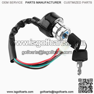Ignition Starter Switch With 3 Position 2 keys Universal 6-Wire in 9 pin plug Ignition Switch for Car Motorcycle