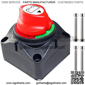 Battery Disconnect Switch Master, 12V-48V Waterproof Power Isolator On-Off Kill Switch 275Amps High Current for Car RV Marine Boat Truck ATV Vehicles